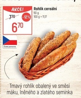 Cereální rohlík