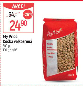 Čočka velkozrnná My Price
