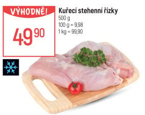 Kuřecí stehenní řízky mražené