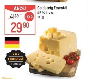 Sýr Ementál 45 % Goldsteig