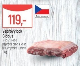 Vepřový bok s kostí Globus