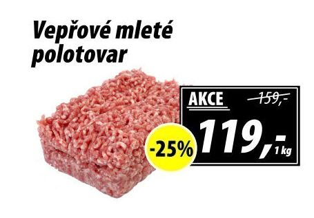 Maso mleté vepřové