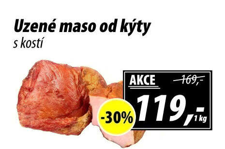 Uzené maso od kýty s kostí