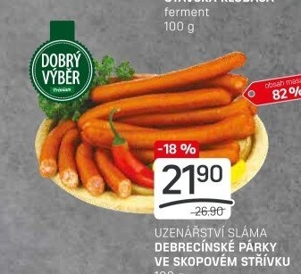 Debrecínské párky Prémium Dobrý Výběr