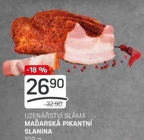 Maďarská slanina pikantní Sláma