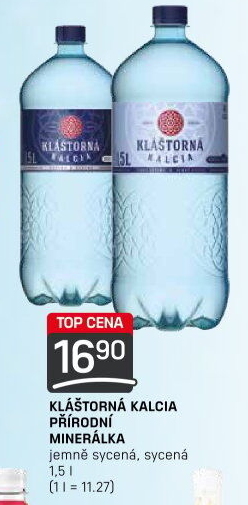 Minerální voda kalcia Kláštorná