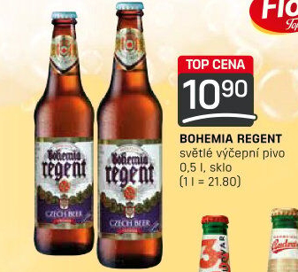 Pivo světlé výčepní 10° Bohemia Regent