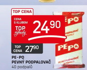 Podpalovač pevný Pe-Po