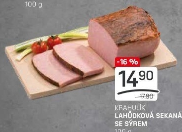Sekaná lahůdková se sýrem Krahulík