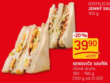 Sendvič Lahůdky Vavřík