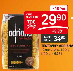 Těstoviny semolinové Adriana