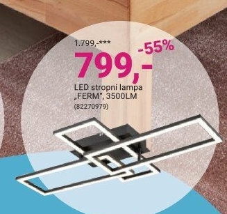LED stropní lampa „FERM“