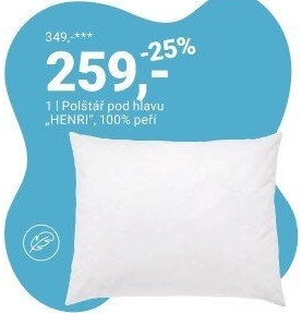 POLŠTÁŘ POD HLAVU „HENRI“