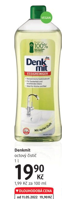Čistič octový Denkmit - dm drogerie akcniletaky.com