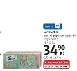 Kapesníčky papírové 4vrstvé Soft&amp