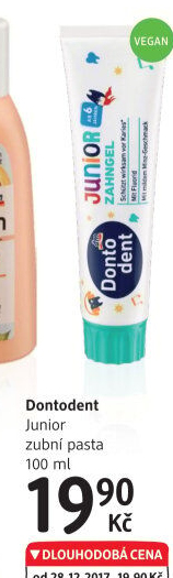 Pasta na zuby dětská Junior Dontodent