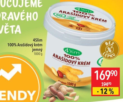 Arašídový krém 4Slim