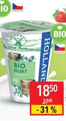 Bílý jogurt selský bio Hollandia