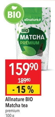 Čaj Matcha Tea Premium Allnature