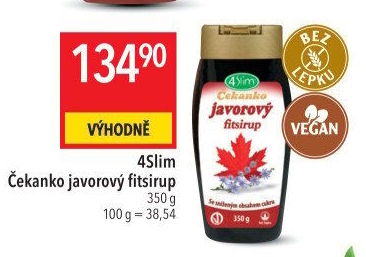 Čekanko javorový sirup 4Slim