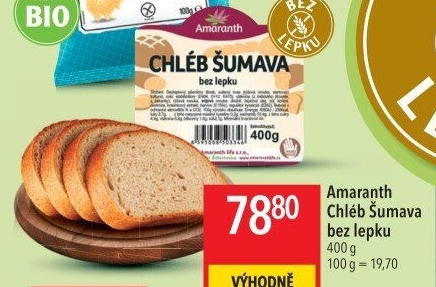 Chléb bez lepku Šumava Amaranth