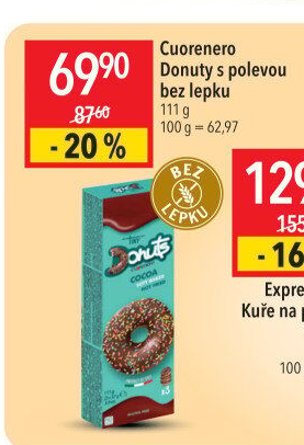 Donut bez lepku Cuorenero