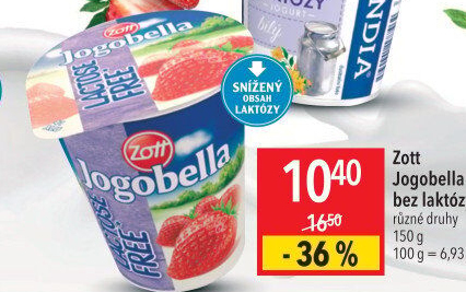 Jogurt bez laktózy Jogobella Zott