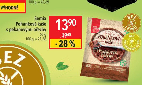 Kaše pohanková bez lepku Semix