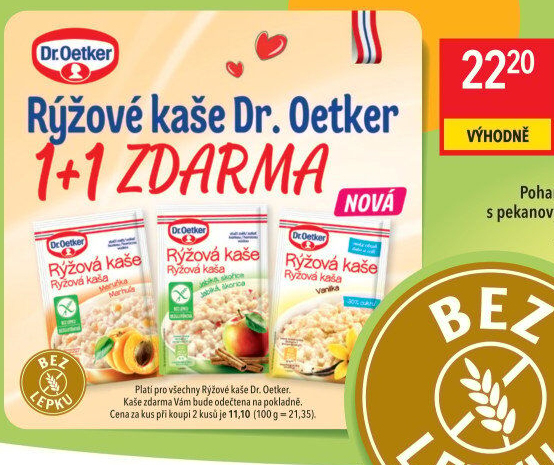 Kaše rýžová bez lepku Dr. Oetker