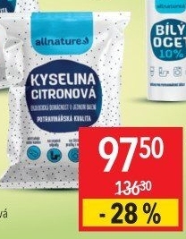 Kyselina citronová Allnature