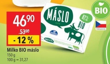 Máslo Bio Milko