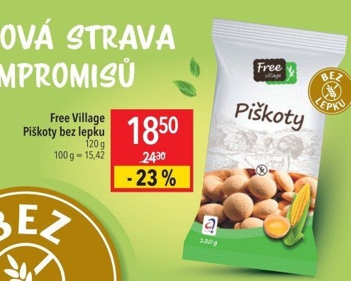 Piškoty bez lepku Free Village