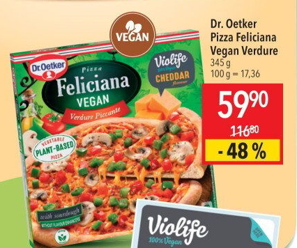 Pizza mražená Ristorante Feliciana Vegan Dr. Oetker