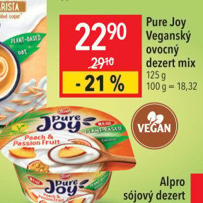 Rostlinná alternativa jogurtu Pure Joy Zott
