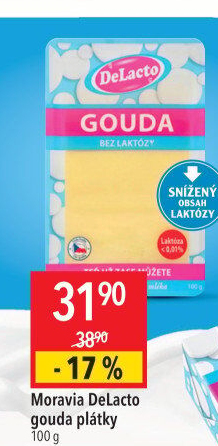 Sýr Gouda bez laktózy Delacto