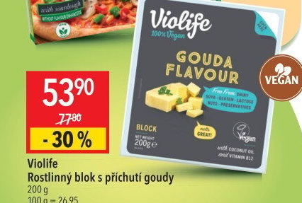 Veganský sýr Gouda Violife