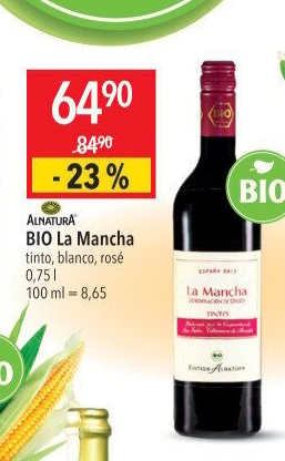 Vino La Mancha Tinto bio Alnatura