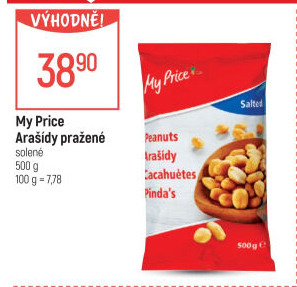 Arašídy pražené My Price