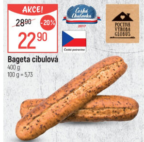 Bageta s cibulkou
