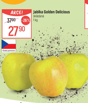 Jablka Golden Delicious