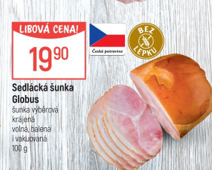 Šunka sedlácká výběrová Globus