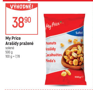 Arašídy pražené My Price