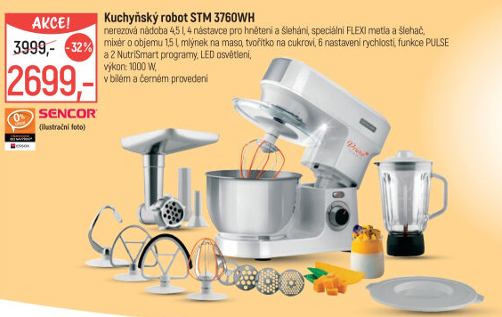 Kuchyňský robot STM 3760WH Sencor