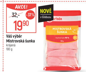 Šunka dušená Mistrovská Váš Výběr