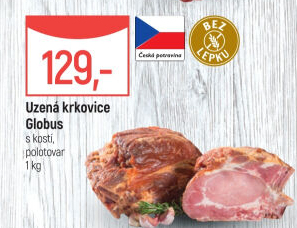 Uzená krkovice s kostí Globus