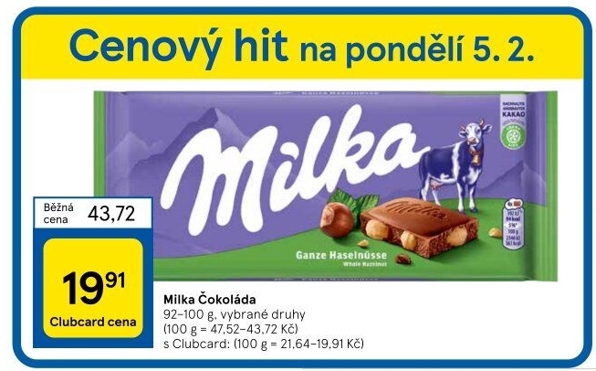 Čokoláda Milka