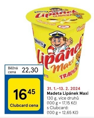 Dezert Lipánek Madeta