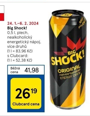 Energetický nápoj Big Shock