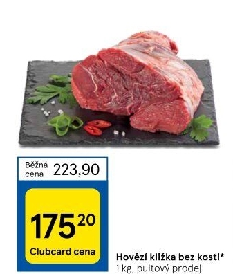 Hovězí přední bez kosti - kližka