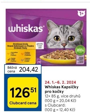 Kapsičky pro kočky Whiskas